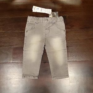 NWT BOY'S BOBOLI GREY JEANS PANTS SIZE 12M